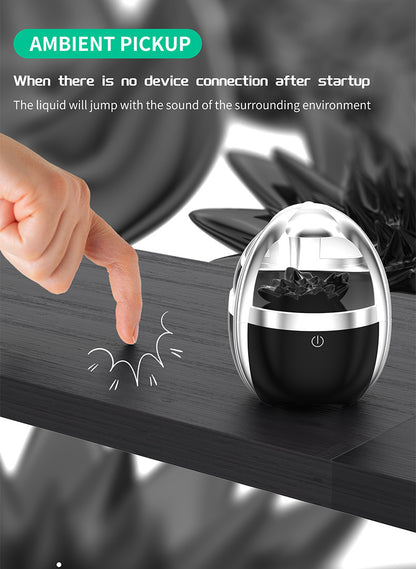 Magnetic Fluid Bluetooth Speaker – 3000 mAh, 40-20 kHz Glass Design