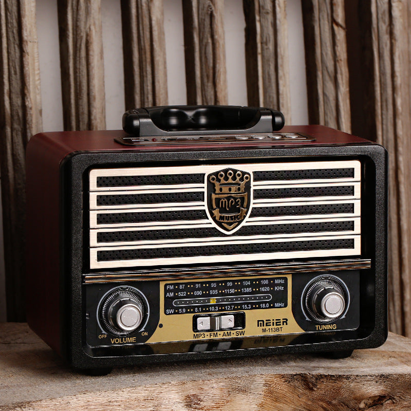 Wooden Vintage Bluetooth Speaker — Retro Radio