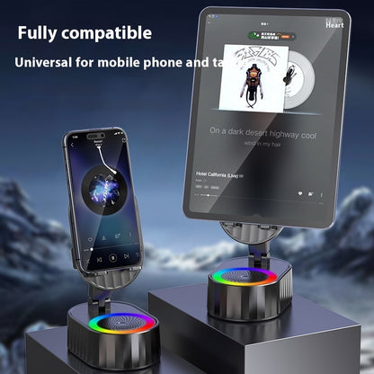 Fashion Ambience Light Bluetooth Speaker – Mood Lighting, 100-20 kHz, Portable Design