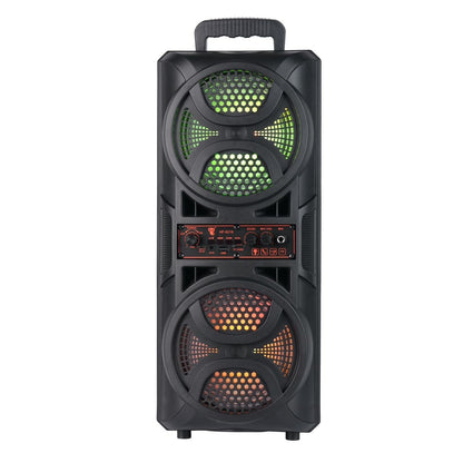 Dual 6.5-inch RGB Square Dance Speaker – 16 W Large Volume, Card/USB/Bluetooth
