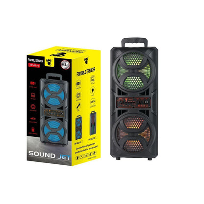 Dual 6.5-inch RGB Square Dance Speaker – 16 W Large Volume, Card/USB/Bluetooth