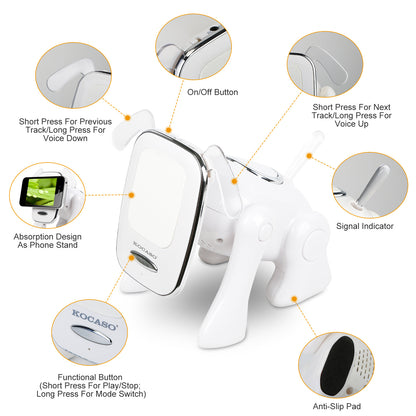 Puppy Dog Wireless Animal Speaker – Stereo, MMC Card & FM, Built-in Mic