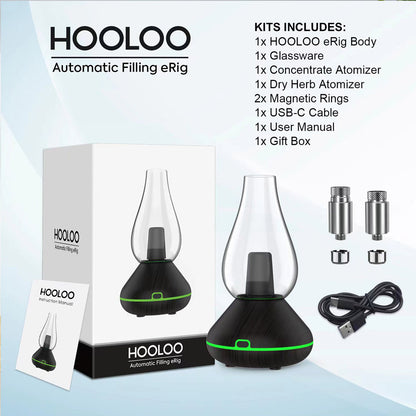3-in-1 Water Glass Hookah Bluetooth Speaker – Wax & Dry Burner, Glass / Metal Build, USB-C