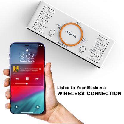 LED Alarm Clock Radio Speaker – Dual Alarm, USB Charger, Adjustable Dimmer