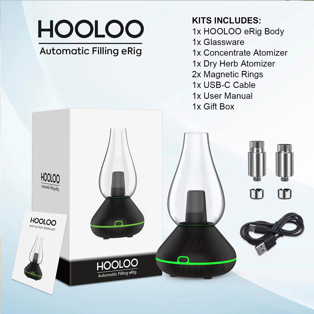 3-in-1 Water Glass Hookah Bluetooth Speaker – Wax & Dry Burner, Glass / Metal Build, USB-C