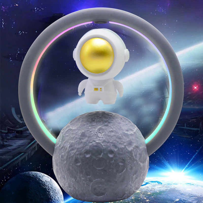 Astronaut Magnetic Levitation Bluetooth Speaker – 360° Surround Sound, RGB Lights, 1200 mAh