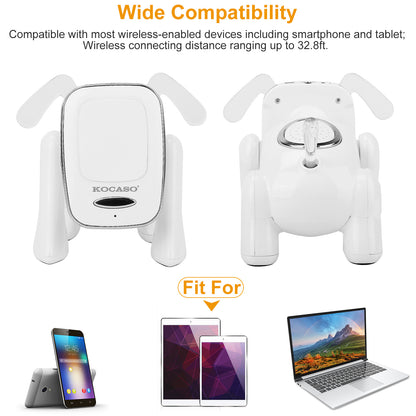 Puppy Dog Wireless Animal Speaker – Stereo, MMC Card & FM, Built-in Mic